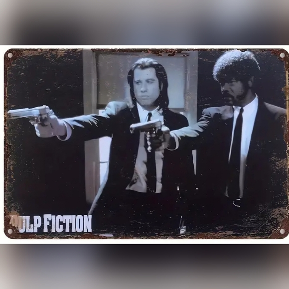 Pulp Fiction Movie Decorative Tin Sign - Picture 1 of 5